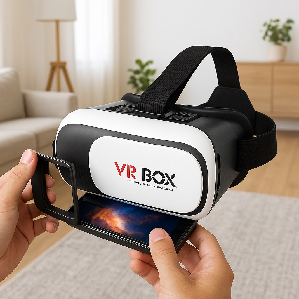 Vr box نظارات عالم افتراضي t